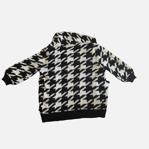 Who What Wear Women's Sz Medium Cardigan Hounds Tooth Sweater - Picture 2 of 6